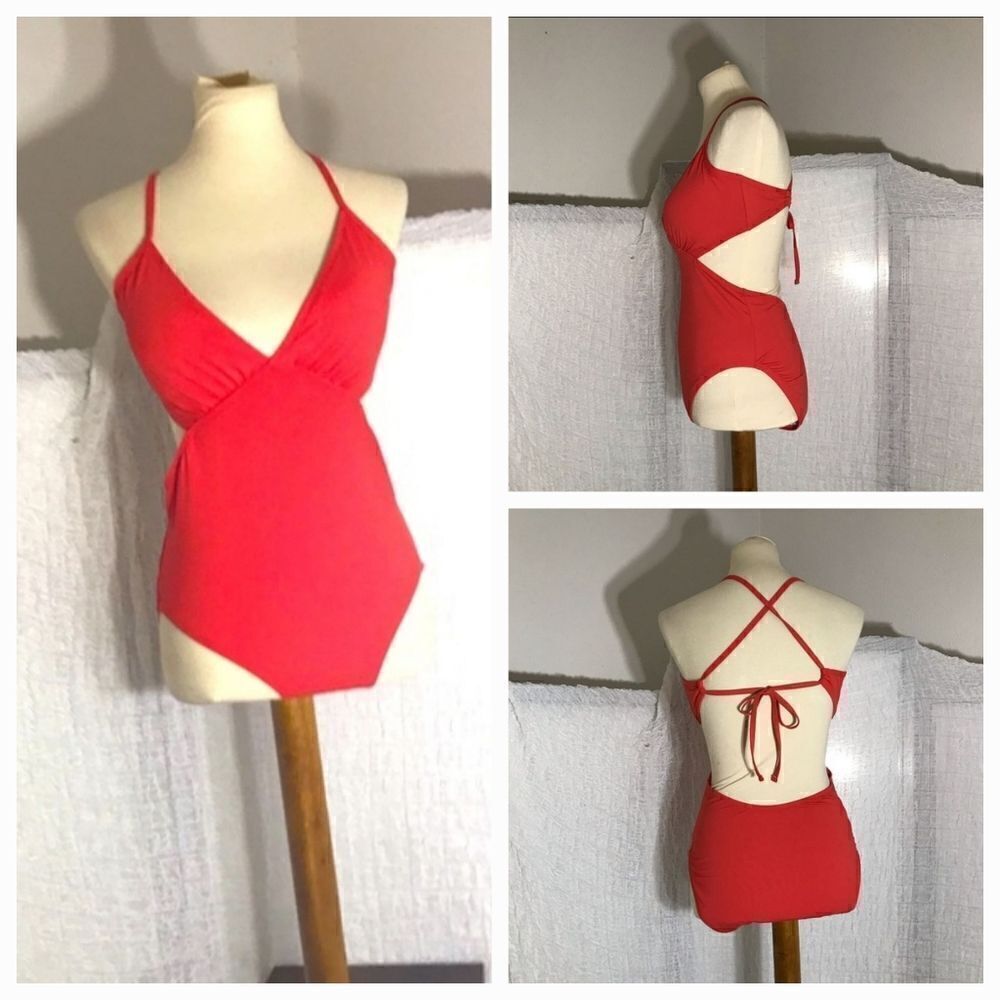Banana Republic NWOT Orange One Piece Swimsuit Size L
